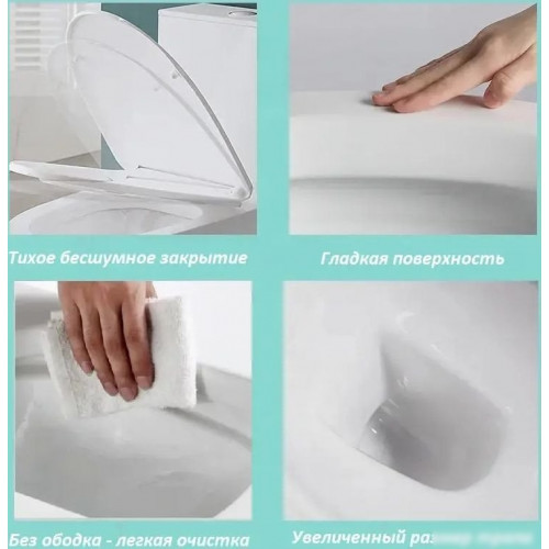 Унитаз напольный Cerutti Maiella CT10314 (soft-close, белый)