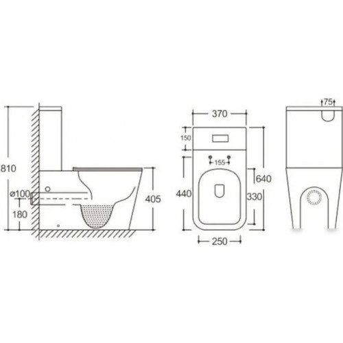 Унитаз напольный Cerutti Maiella CT10314 (soft-close, белый)