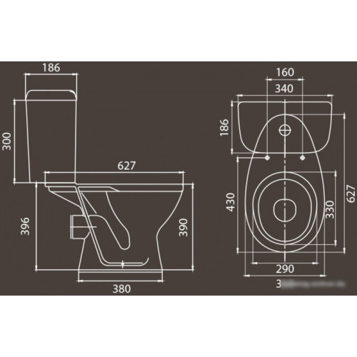 Унитаз Santeri Pro 1.P215.5.S00.00B.F