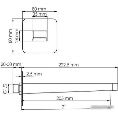 Излив Wasserkraft A301