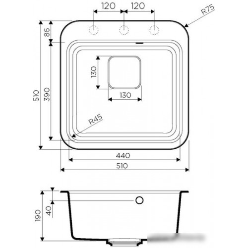 Кухонная мойка Omoikiri Tasogare 51-PA