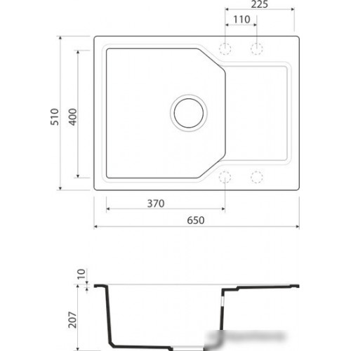 Кухонная мойка Omoikiri Yonaka 65-PA 4993344