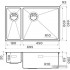 Кухонная мойка Omoikiri Taki 69-2-U/IF-GB-R Side (графит)