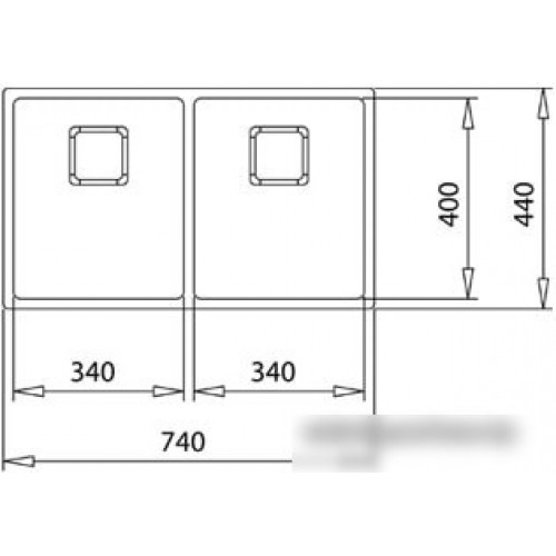 Кухонная мойка TEKA Flexlinea RS15 2B 740 3? SQ W/OVF SP