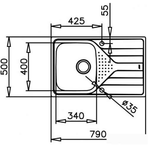 Кухонная мойка TEKA Universe 45 T-XP 1B 1D POLISHED