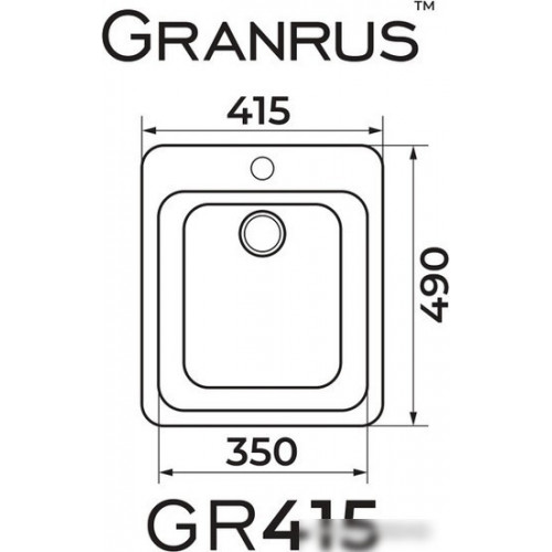 Кухонная мойка Granrus GR-415 (песочный)