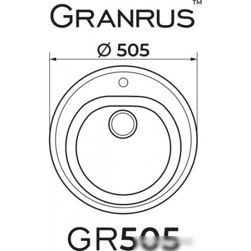 Кухонная мойка Granrus GR-505 (черный)