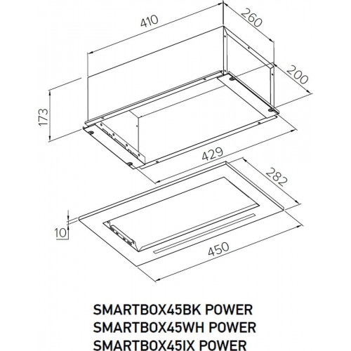 Кухонная вытяжка Meferi SMARTBOX52IX Power