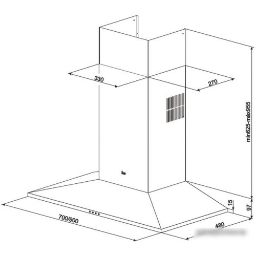 Кухонная вытяжка TEKA DSS 985 [40437010]