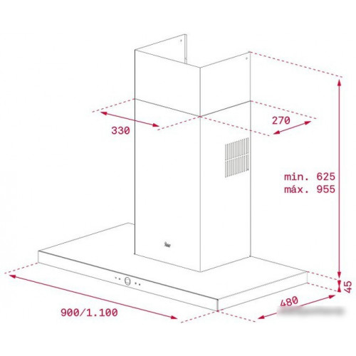 Кухонная вытяжка TEKA DLH 985 T Perfect A4 [40437100]