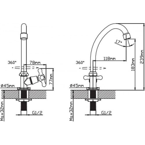 Кран Cronwil CD340-41