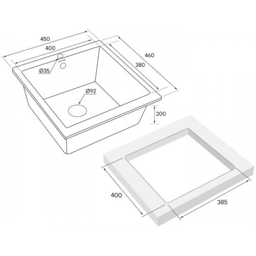 Кухонная мойка Paulmark Brilon PM104546-DG