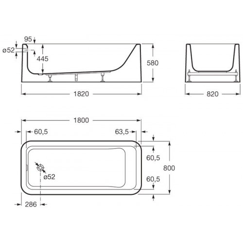 Ванна Roca Element 180x80 [24T439000]