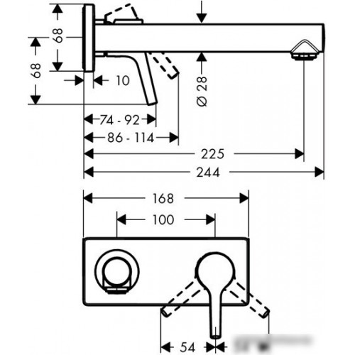 Смеситель Hansgrohe Talis S 72111000