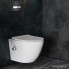 Унитаз подвесной Roxen Antares Bidet в комплекте с инсталляцией StounFix Slim 6 в 1 963184 (кнопка: черное стекло)