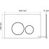 Унитаз подвесной Roxen Antares Bidet в комплекте с инсталляцией StounFix Slim 6 в 1 962282 (кнопка: оружейная сталь)