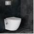 Унитаз подвесной Roxen Antares Bidet в комплекте с инсталляцией StounFix Slim 6 в 1 960516 (кнопка: оружейная сталь)