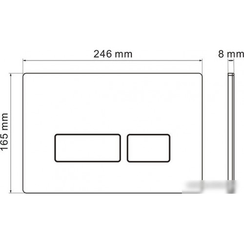 Унитаз подвесной Roxen Antares Bidet в комплекте с инсталляцией StounFix Slim 6 в 1 959767 (кнопка: хром матовый)
