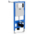 Унитаз подвесной Roxen Simple Compact в комплекте с инсталляцией StounFix Slim 6 в 1 932469 (кнопка: хром глянец)