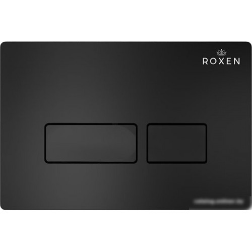 Унитаз подвесной Roxen Simple Compact в комплекте с инсталляцией StounFix Slim 6 в 1 921358 (кнопка: черный матовый)