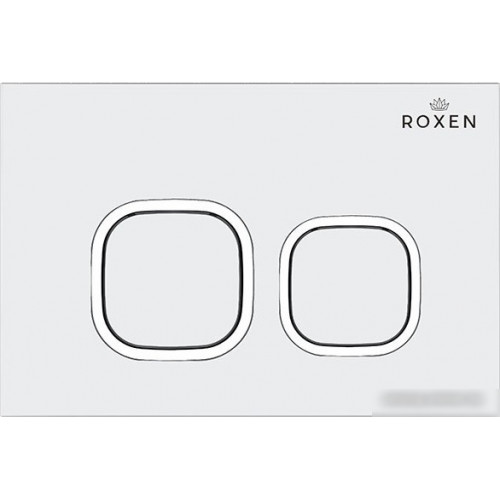 Унитаз подвесной Roxen Simple Compact в комплекте с инсталляцией StounFix Slim 6 в 1 916803 (кнопка: белый глянец)