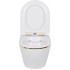 Унитаз подвесной Roxen Antares Gold в комплекте с инсталляцией StounFix Dual Fresh 6 в 1 968092 (кнопка: золото глянцевое )