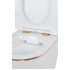 Унитаз подвесной Roxen Antares Gold в комплекте с инсталляцией StounFix Dual Fresh 6 в 1 968092 (кнопка: золото глянцевое )