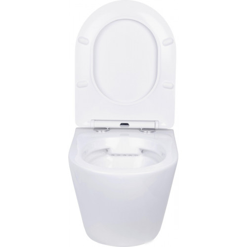 Унитаз подвесной Roxen Antares в комплекте с инсталляцией StounFix Dual Fresh 6 в 1 968010 (кнопка: золото глянцевое )