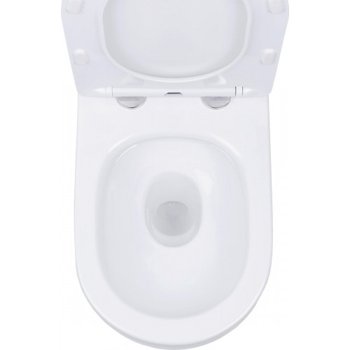 Унитаз подвесной Roxen Antares в комплекте с инсталляцией StounFix Dual Fresh 6 в 1 968010 (кнопка: золото глянцевое )
