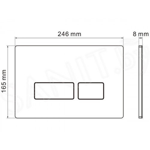 Унитаз подвесной Roxen Antares 530185-02 в комплекте с инсталляцией StounFix Slim 6 в 1 966628 (кнопка: бежевый)