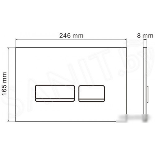 Унитаз подвесной Roxen Egg в комплекте с инсталляцией StounFix Slim 6 в 1 964256 (кнопка: черное стекло)