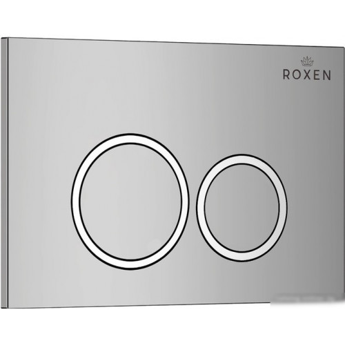 Унитаз подвесной Roxen Boro One Rimless 6 в 1 StounFix Slim 518414 (кнопка: хром)