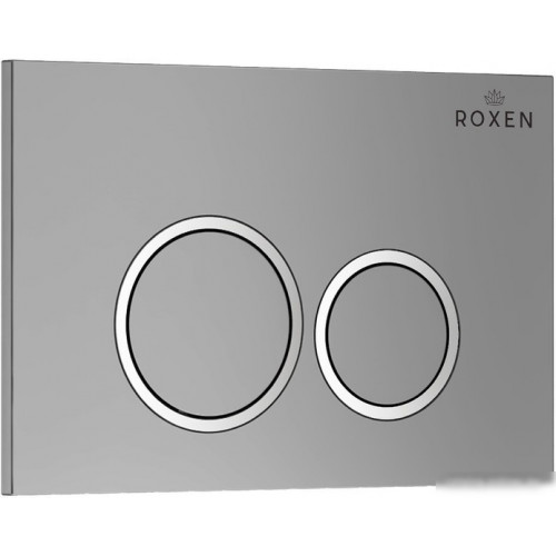 Унитаз подвесной Roxen Boro One Rimless 6 в 1 StounFix Slim 532055 (кнопка: матовая)