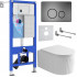 Унитаз подвесной Roxen StounFix Dual Fresh 968283