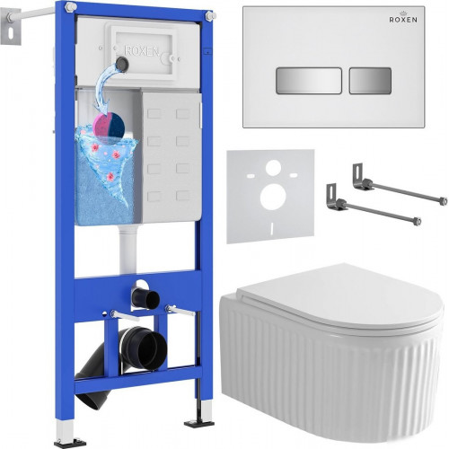 Унитаз подвесной Roxen StounFix Dual Fresh 968291