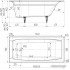 Ванна Универсал Эталон 150x70 (с ножками)