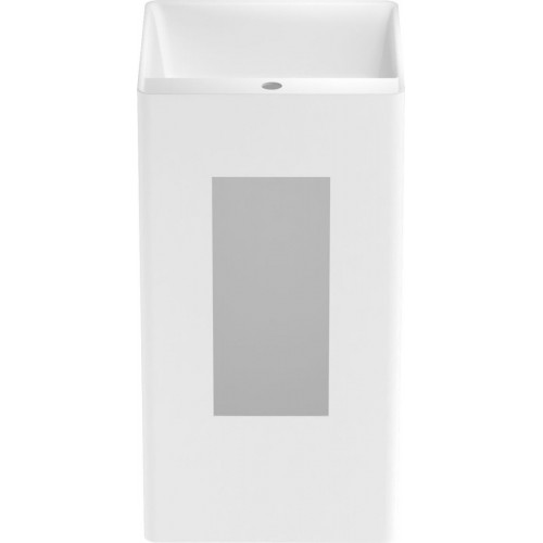 Умывальник Wellsee Pure BY Wellsee 230715000 (отдельностоящий, с отверстием под смеситель, матовый белый)