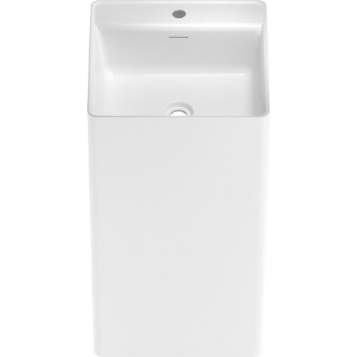 Умывальник Wellsee Pure BY Wellsee 230714000 (отдельностоящий, с отверстием под смеситель, глянцевый белый)