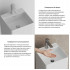Умывальник Wellsee Pure BY Wellsee 230714000 (отдельностоящий, с отверстием под смеситель, глянцевый белый)