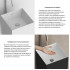 Умывальник Wellsee Pure BY Wellsee 230713000 (отдельностоящий, без отверстия под смеситель, матовый черный/глянцевый белый)