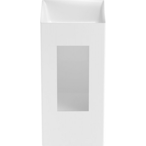 Умывальник Wellsee Pure BY Wellsee 230711000 (отдельностоящий, без отверстия под смеситель, глянцевый белый)