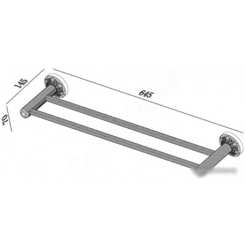 Держатель для полотенца ZorG AZR 43 BR