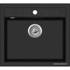 Кухонная мойка Aquasanita Quadro SQQ100W (black metallic 601)