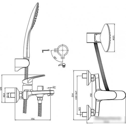 Смеситель Rossinka Silvermix RS45-30