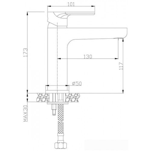 Смеситель Rossinka Silvermix RS33-13