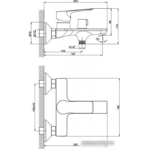 Смеситель Rossinka Silvermix RS27-30