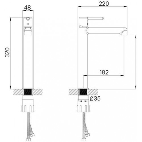 Смеситель IDDIS Aiger AIGSB01i01