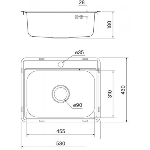 Кухонная мойка IDDIS Basic BAS53S0i77