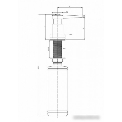 Дозатор для жидкого мыла Paulmark Brevit D005-BG (золото/брашированное золото)