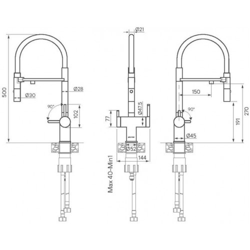 Смеситель Paulmark Gravity Gr213188-G